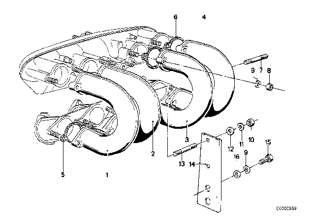 1980 BMW 320i Intake Manifold System Diagram 1