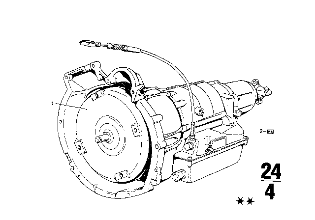 1975 BMW 3.0Si Automatic Transmission Diagram 2