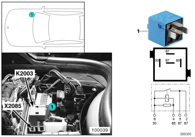 1995 BMW 740iL Relay DDE Diagram