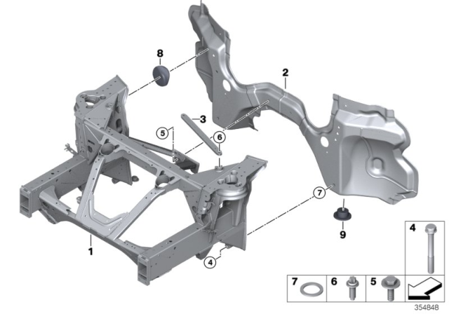 2020 BMW i8 Front Body Diagram