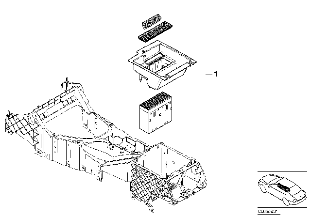 2002 BMW X5 Retrofit, CD Holder Diagram