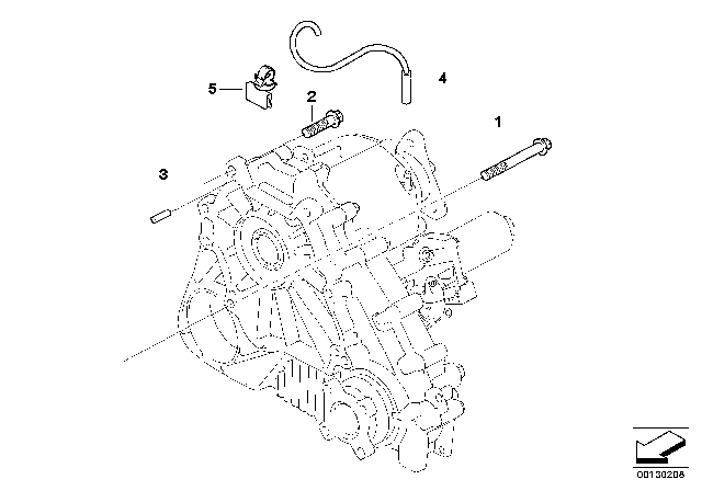 2009 BMW X3 Transmission Mounting Diagram