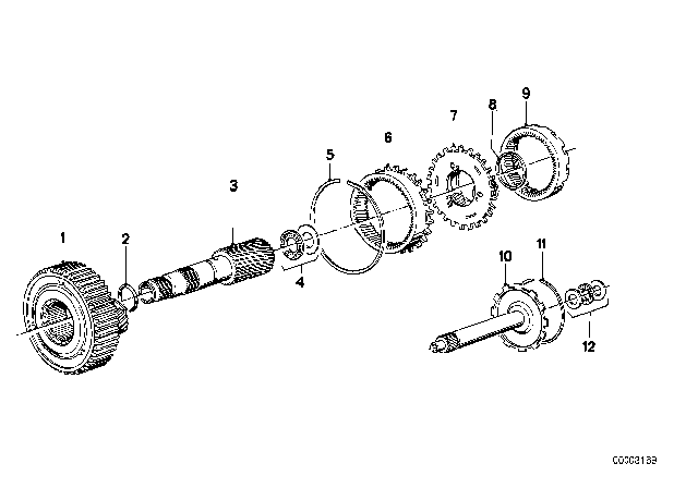 1985 BMW 318i Planet Wheel Set (ZF 3HP22) Diagram