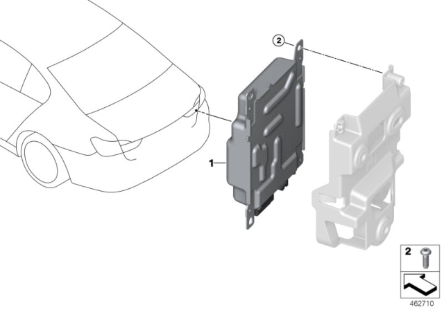 2017 BMW 740e xDrive Battery Charging Module Diagram for 61426819838