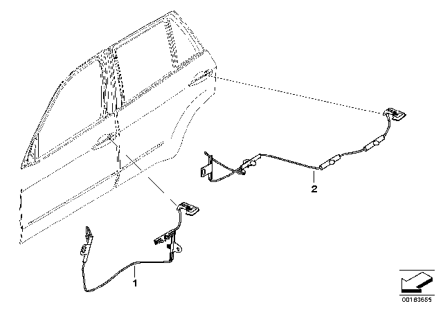 2011 BMW X6 Door Handle Illumination Diagram