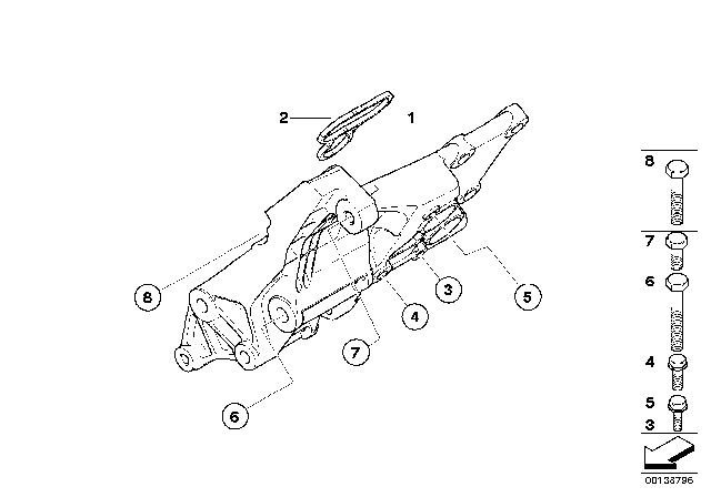 2004 BMW X5 Alternator Mounting Diagram