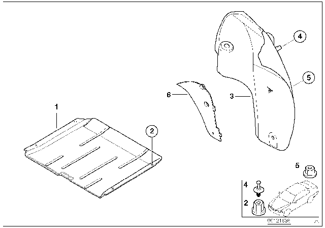 2005 BMW M3 Various Body Parts Diagram