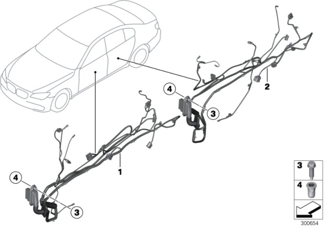 2015 BMW 640i Door Cable Harness Diagram