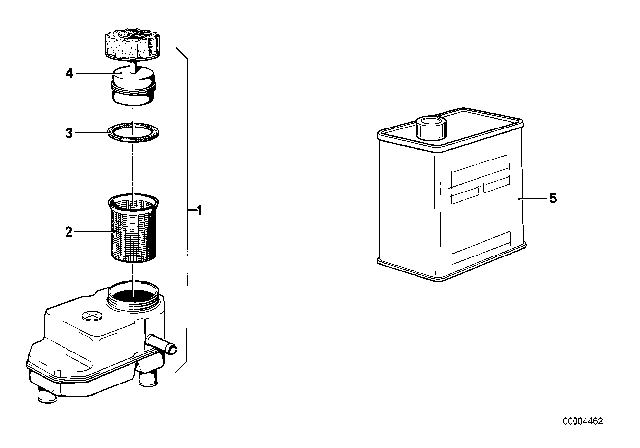 1985 BMW 735i Expansion Tank Diagram