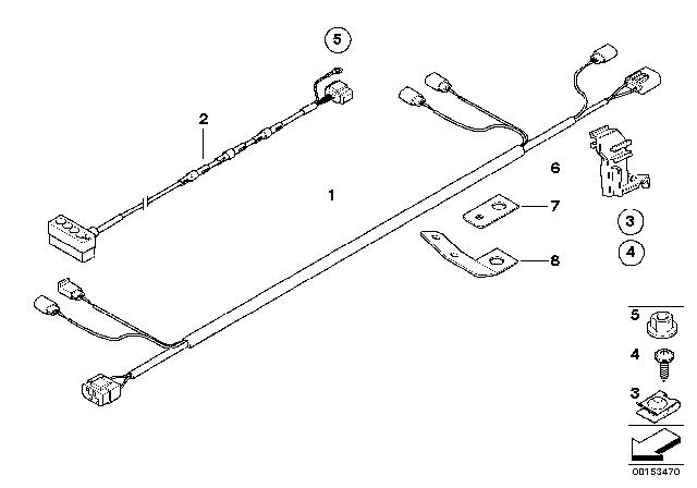 2013 BMW 328i Wiring Set Active Steering Diagram