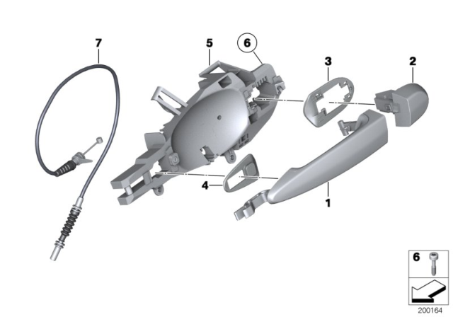 2013 BMW X1 Locking System, Door Diagram 3