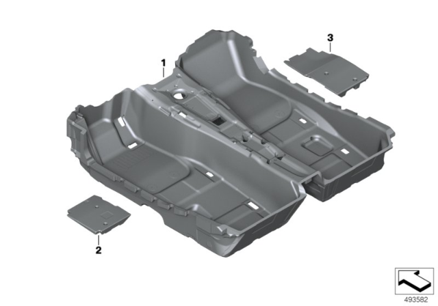 2019 BMW Z4 FLOOR COVERING Diagram for 51477456360