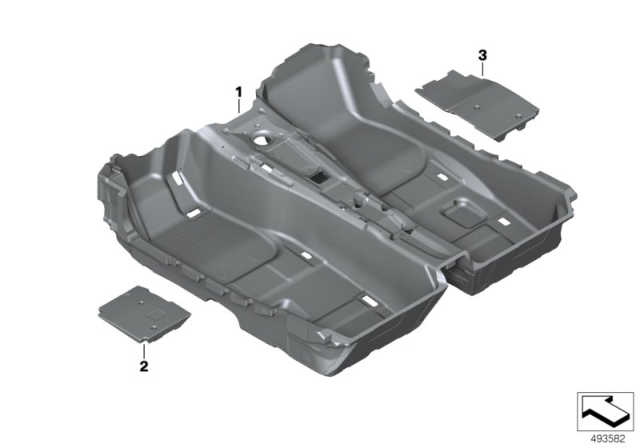 2020 BMW Z4 FOAM INSERT, RIGHT Diagram for 51477456366