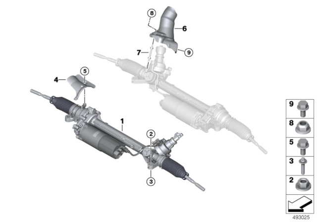 2019 BMW Z4 Steering Gear, Electric (EPS) Diagram