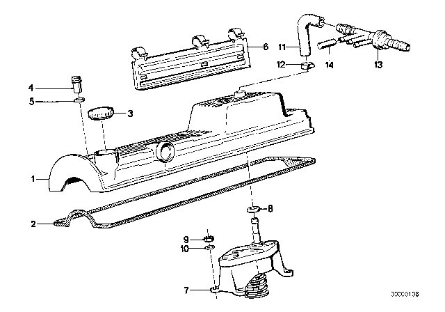 1986 BMW 524td O-Ring Diagram for 11661275826