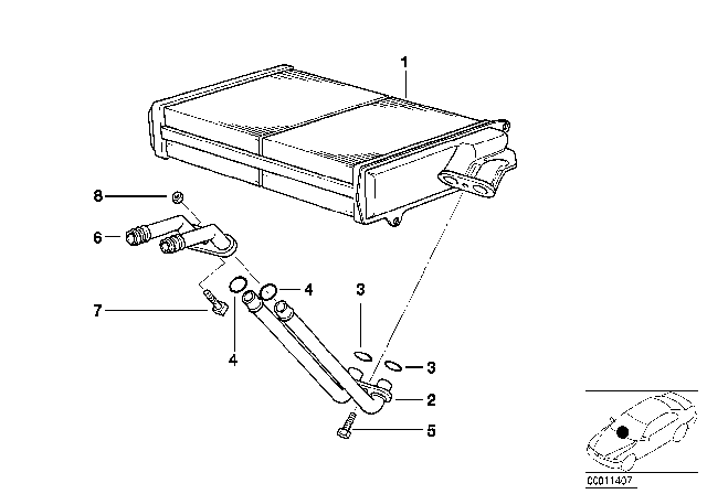 1996 BMW 318ti Hex Bolt With Washer Diagram for 64118390855