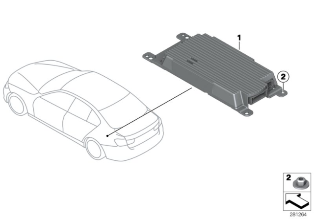 2015 BMW 428i xDrive Gran Coupe Combox Telematics Diagram