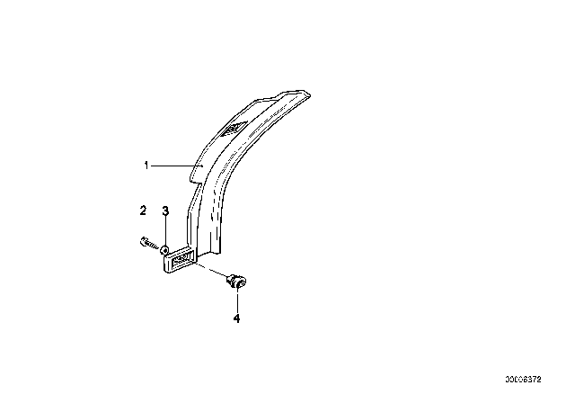 1979 BMW 733i Covering Door Entrance Diagram 2