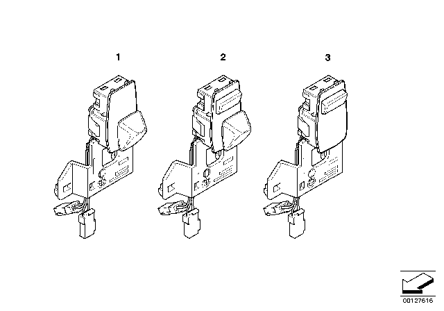 2009 BMW 535i xDrive Switch Adjuster Steering Column Diagram