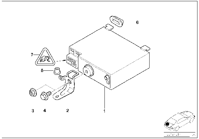 2004 BMW 325i On-Board Monitor Diagram 3