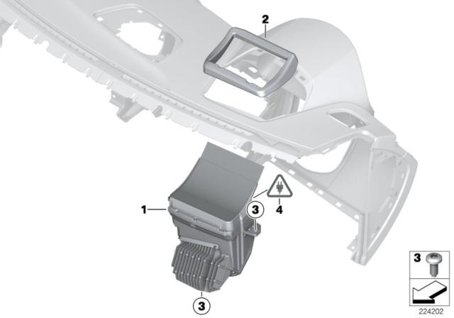 2016 BMW X5 Head-Up Display Diagram