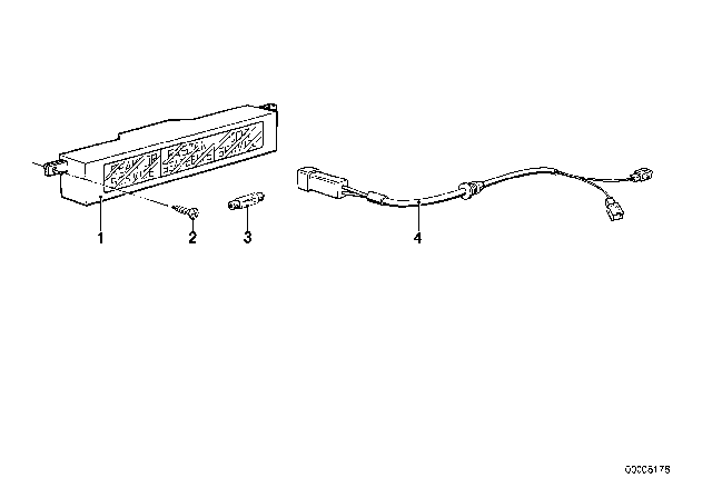 1979 BMW 633CSi Control Light Safety Belt Diagram