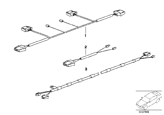 1995 BMW 318i Wiring Harnesses, Folding Top And Hardtop Diagram