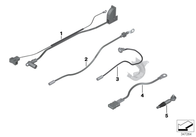 2013 BMW 328i Repair Cable, B+ Diagram