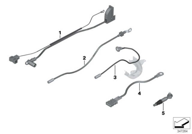 2007 BMW 328xi Repair Cable, B+ Diagram