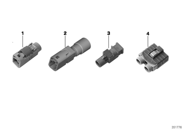 2015 BMW i8 Plug Housing, Aerial Lead Fakra Diagram