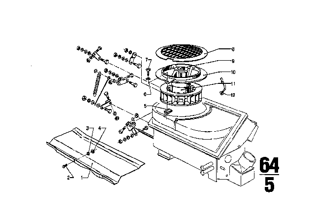 1971 BMW 2800CS Heater Diagram 5