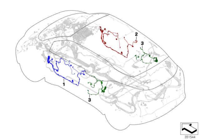 2014 BMW i3 Door Cable Harness Diagram
