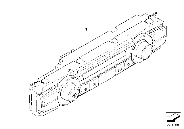 2011 BMW X5 Control Unit, Automatic Air Conditioning Diagram 1