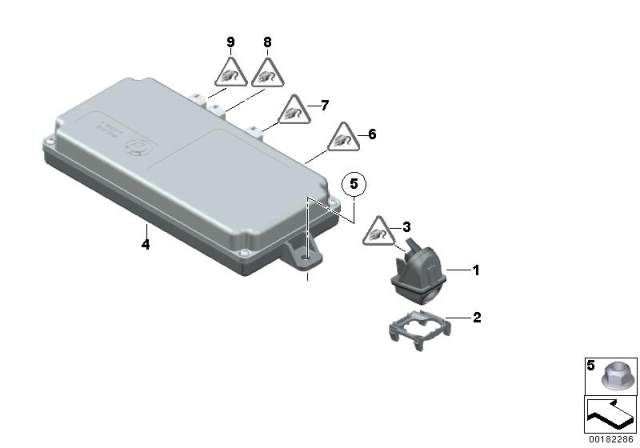 2011 BMW 750i Reversing Camera Diagram