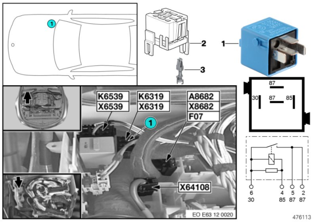 2007 BMW 525i Relay, Valvetronic Diagram