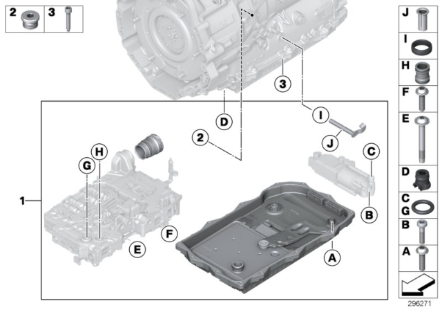 REPAIR KIT SELECTOR ROD Diagram for 24508632197