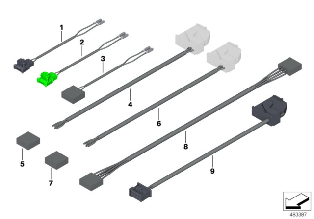 2019 BMW X3 Repair Scopes, Airbag Diagram