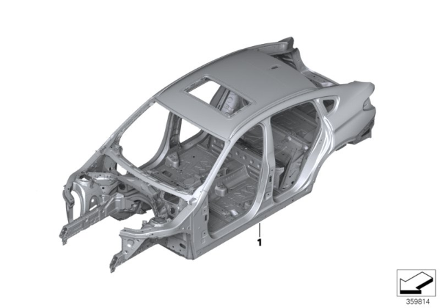 2018 BMW X4 Body Skeleton Diagram