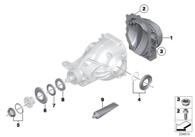 2011 BMW 760Li Final Drive, Gasket Set Diagram