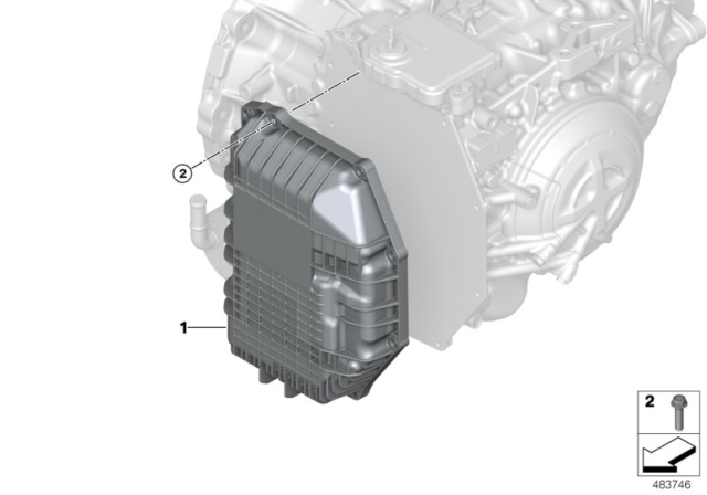 2020 BMW X2 OIL PAN Diagram for 24118699901