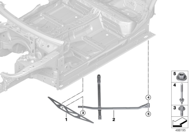 2019 BMW M5 CONNECTING MEMBER, REAR TUNN Diagram for 33318064485