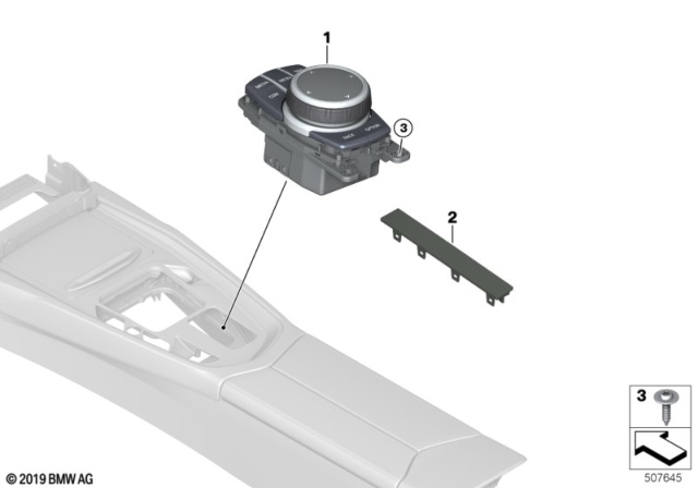 2020 BMW Z4 COVER, CENTRAL OPERATING UNI Diagram for 65826995228