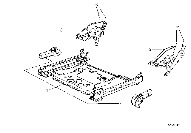 1993 BMW 740i BMW Sports Seat Rail Electrical Diagram