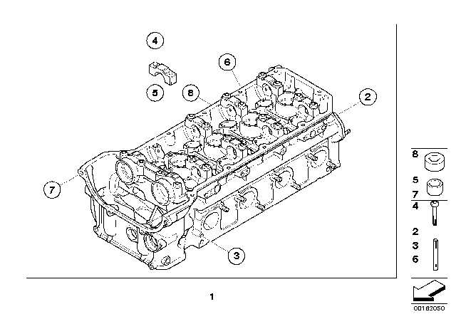 2012 BMW M3 Cylinder Head & Attached Parts Diagram 1