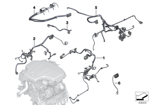 2016 BMW 228i xDrive Engine Wiring Harness Diagram