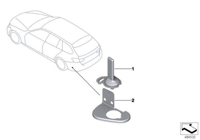 2009 BMW 328i Separate Components Aerial Authority Vehicle Diagram