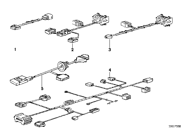 1994 BMW 530i Wiring Additional Heater / Independent Ventilation System Diagram