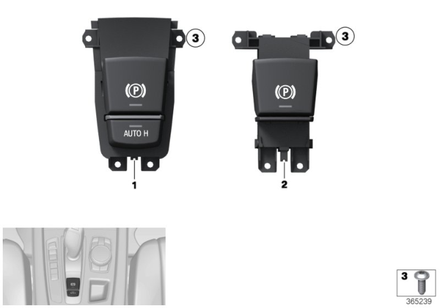 2015 BMW X6 Parking Brake Switch Diagram