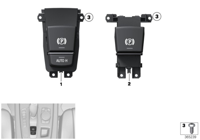 2017 BMW X6 Parking Brake Switch Diagram