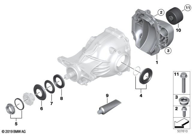 2013 BMW 740Li Rear-Axle-Drive Diagram 2